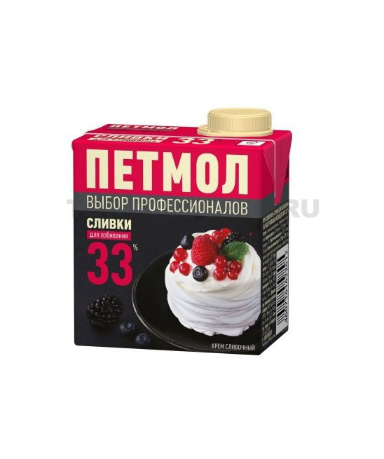 Сливки 0,5л т/п Петмол 33%